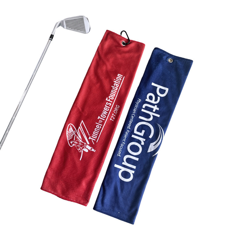 Cross-Border Microfiber Golf Towel Digitally Printed and Customized for Club Cleaning 70% off Sports Towel