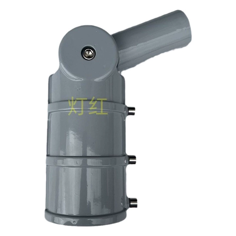 Адаптер для уличного светодиодного освещения с прямым подключением к столбу, утолщенный литой алюминий, регулируемый, для столбов 76 мм