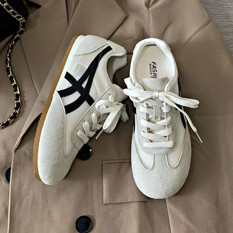 2025 весна и лето новые ретро кроссовки Agan женская обувь корейский стиль дышащие кроссовки для спорта и повседневной носки трансграничная торговля