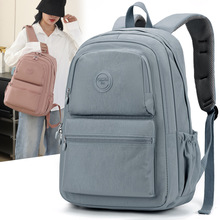 时尚外贸大容量双肩包潮流百搭防泼水尼龙布背包女休闲轻便旅行包