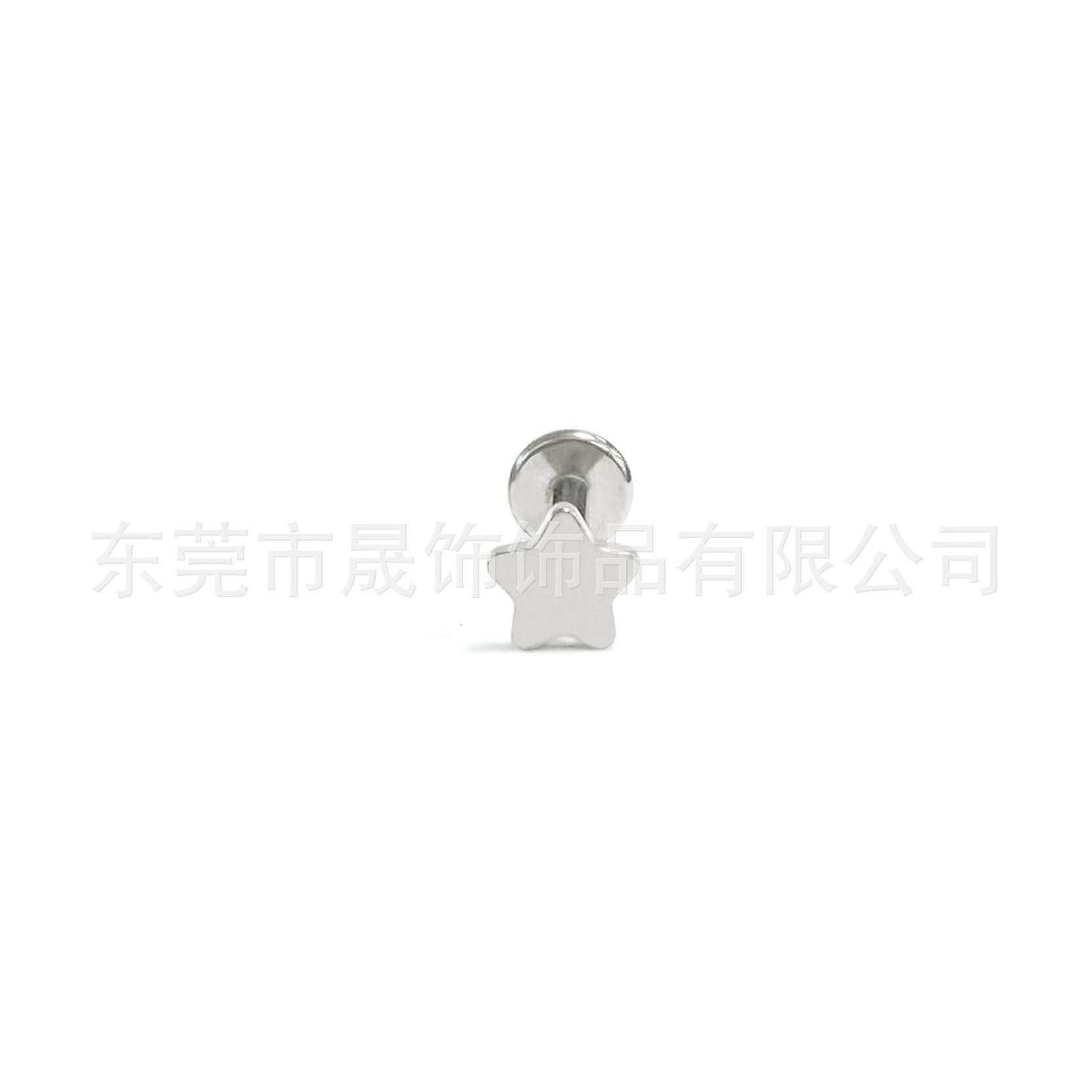 F136 Titanium Star 三角梅 Flower Ear Stud Labret Stud Helix Cartilage Stud G23 Implant Grade Titanium 人体 Piercing Jewelry Accessories 头