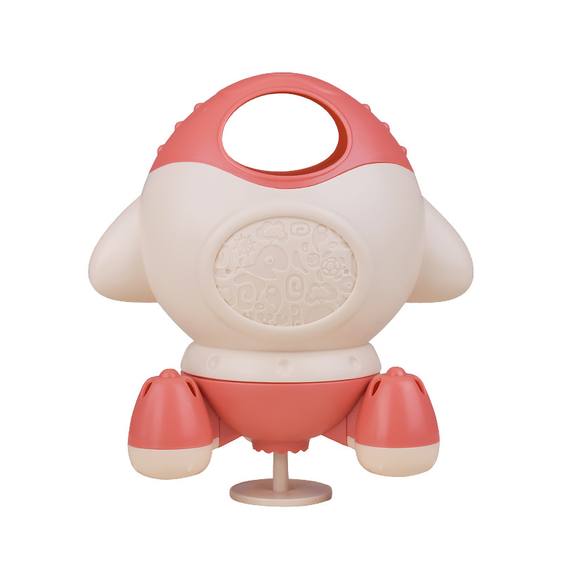 Juguetes de baño de bebé para niños transfronterizos fuente de cohete rociador giratorio agua jugando champú de spray de agua juguetes para bebés