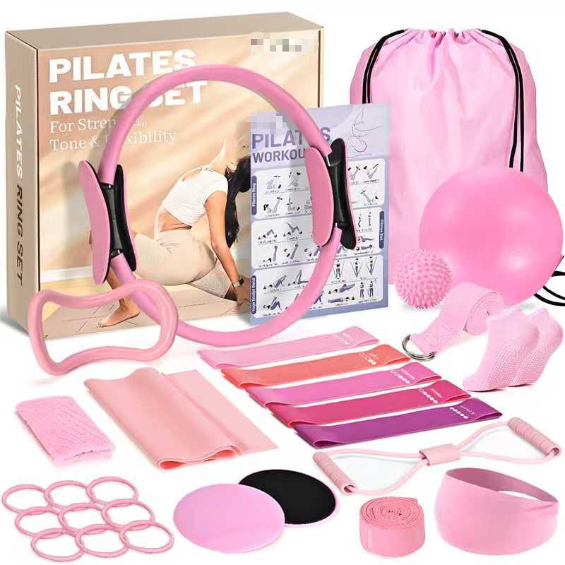 Pilates Shaping Tool Set: 13-Piece Yoga Ball, Yoga Ring, Stretching Strap, Resistance Band, Yoga Socks, Fitness Five-Piece Set Pilates Shaping Tool Set: 13-Piece Yoga Ball, Yoga Ring, Stretching Strap, Resistance Band, Yoga Socks, Fitness Five-Piece Set