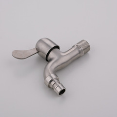 Thickened 4mm 304 stainless steel washing machine faucet tap drain basin faucet single cold quick open small faucet