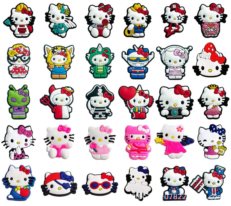 Hello Kitty31 shoe flower accessories jewelry diy shoe accessories buckle Clog cross-border exclusive for new PVC shoes