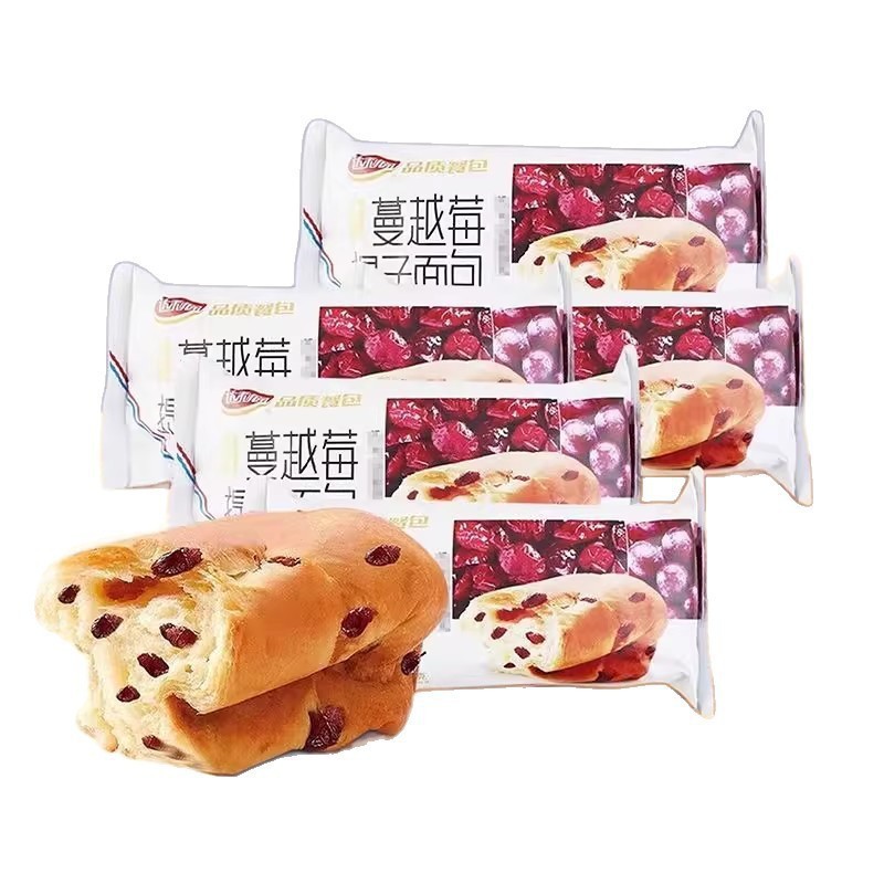 达利园蔓越莓提子面包120g整箱软面包早餐软面包小吃零食休闲食品