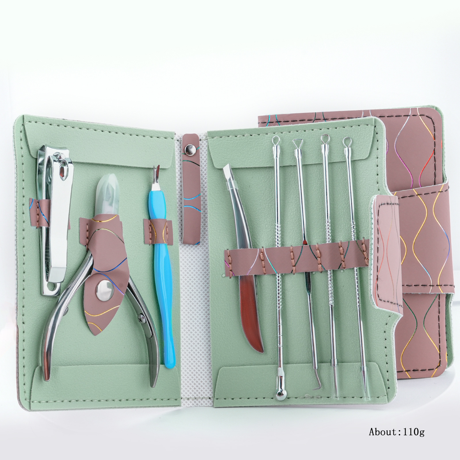 Juego de cortaúñas, tijeras para la piel muerta, herramientas para uñas, cuchillo de pedicura, uso doméstico original, pinzas para la piel muerta, para tienda de uñas