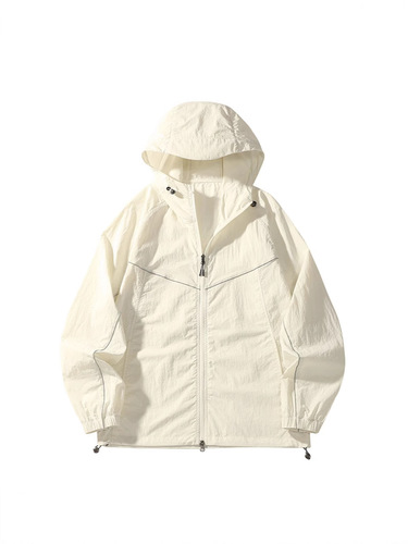 New loose teen couple's hooded UPF100 + sunscreen clothing men's outdoor sports fishing clothes skin