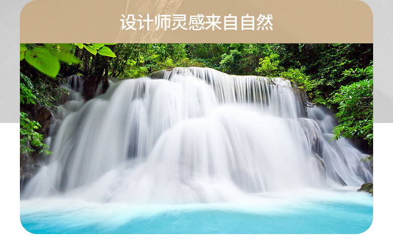Silent copper core waterfall basin faucet, cold and hot simple bathroom, balcony, washroom, bathroom cabinet, creative faucet undefined