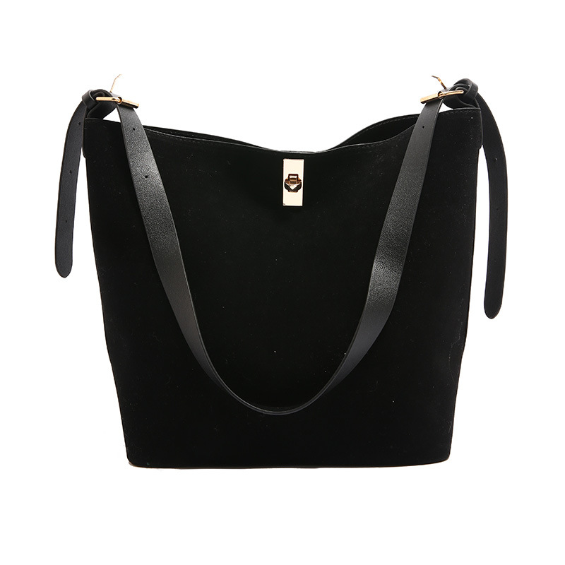 2024 invierno nueva moda de gran capacidad de viaje bolsa de viaje bolsa de moda extranjera simple bolsa de cubo simple bolsa de hombro