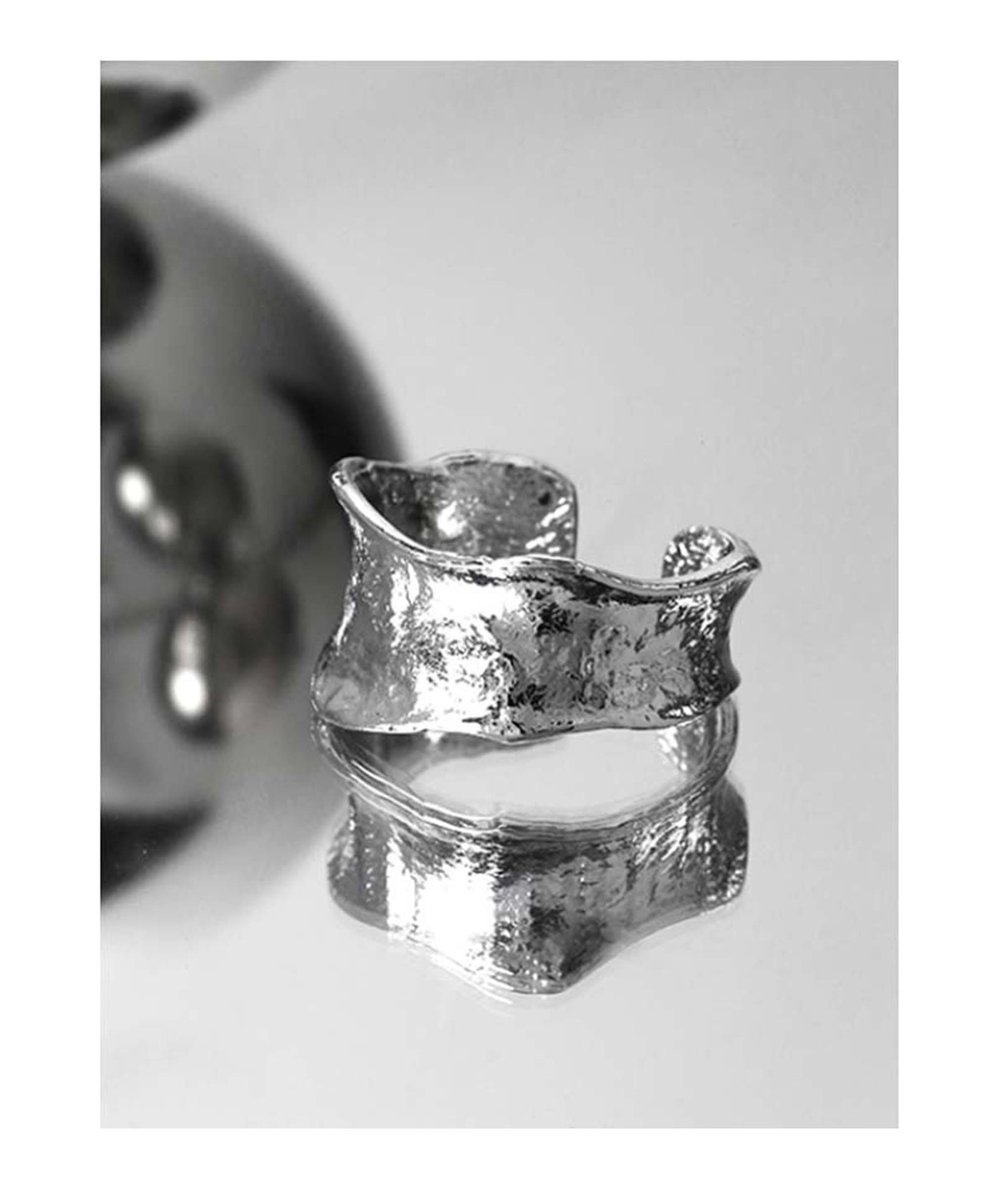 Simple Style Geometric Copper Plating Open Ring