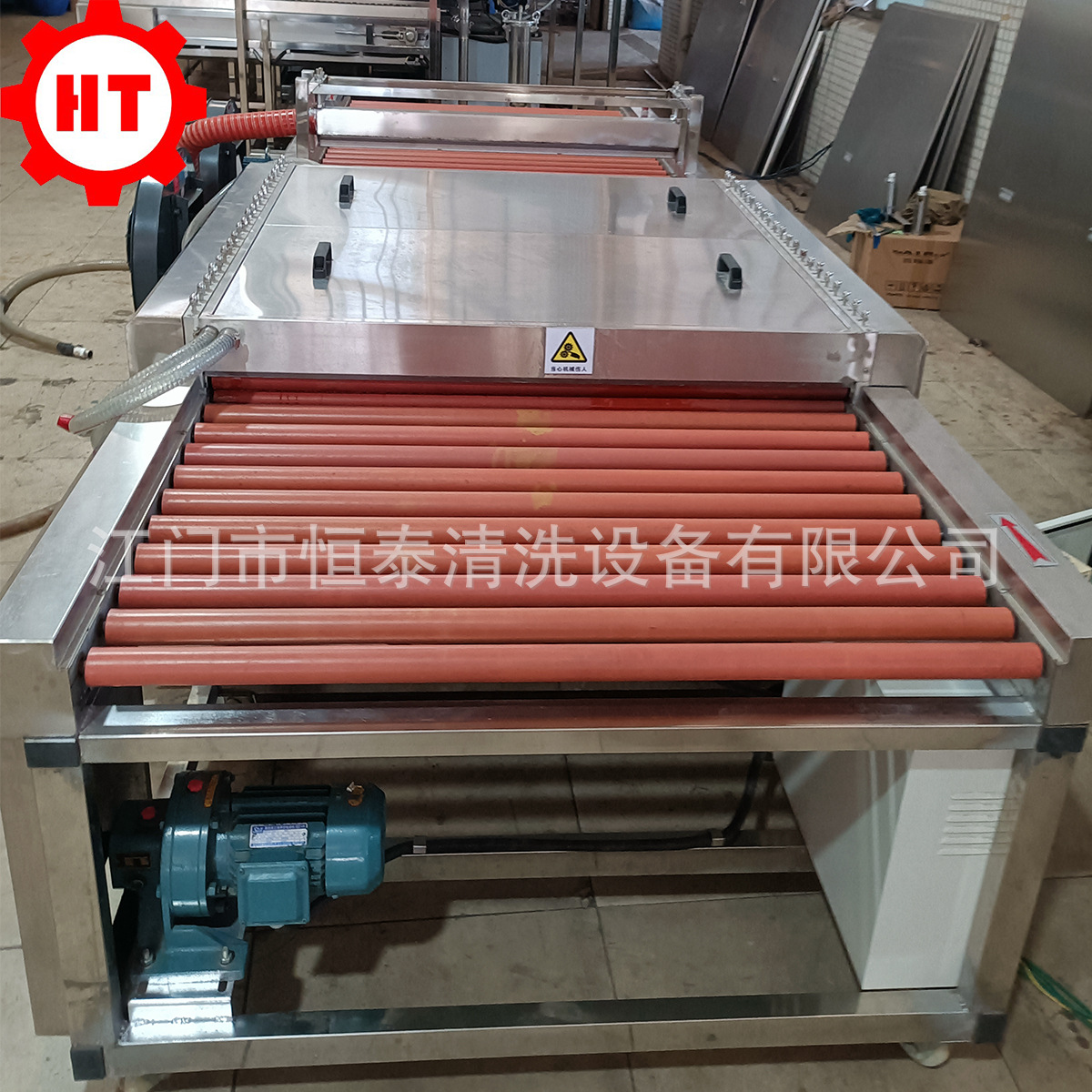 丝印玻璃平板清洗机 通过式水平清洗机 卧式清洗干燥设备