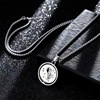 Necklace stainless steel, rotating astronaut suitable for men and women, long pendant hip-hop style, sweater, sweatshirt, accessory