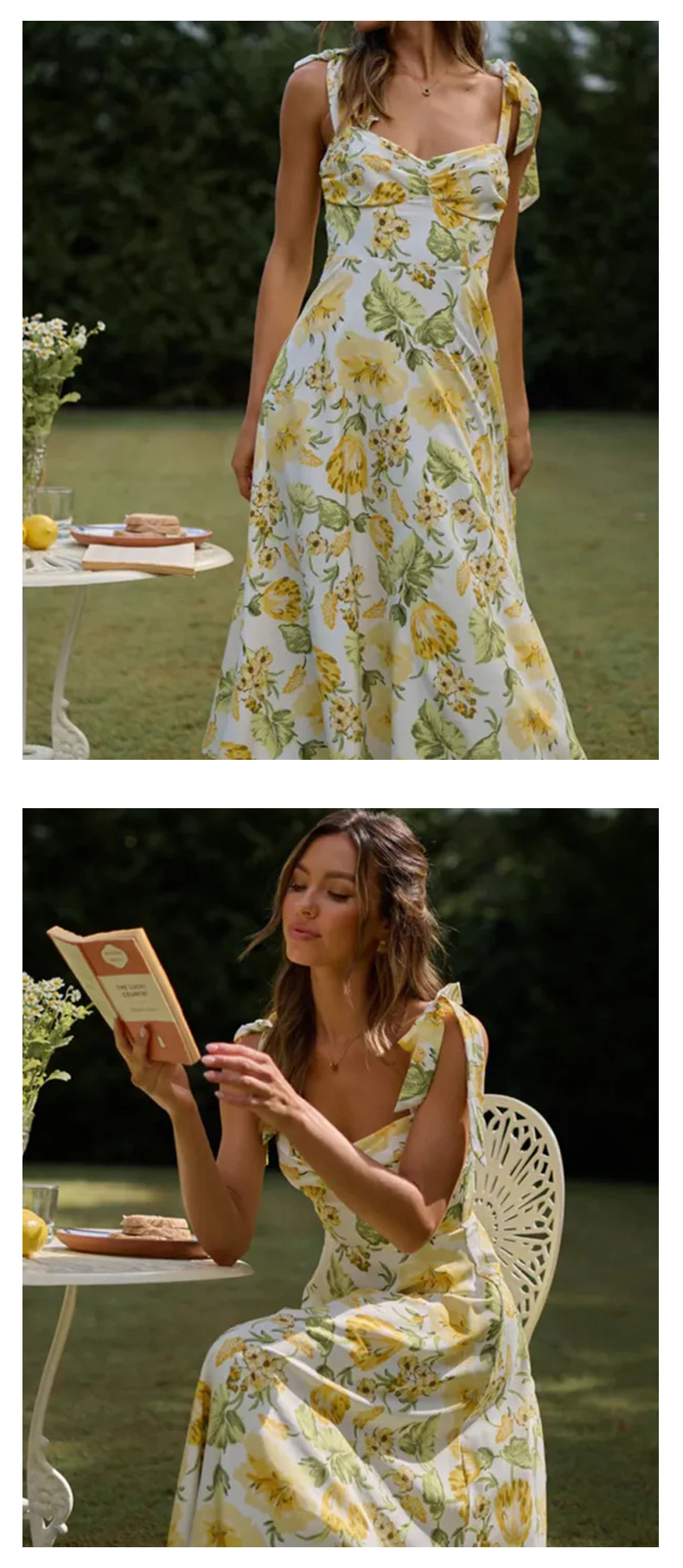 Floral Tie Dress Image 7