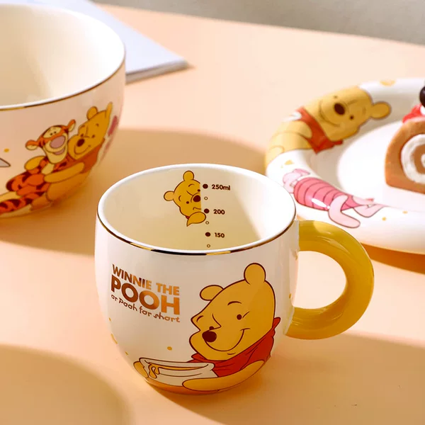 Authentic Winnie Cup, Light Luxury Stitch Strawberry Bear Winnie Cup, High Aesthetic Value, for Drinking Water, Home and Office Use, New Product