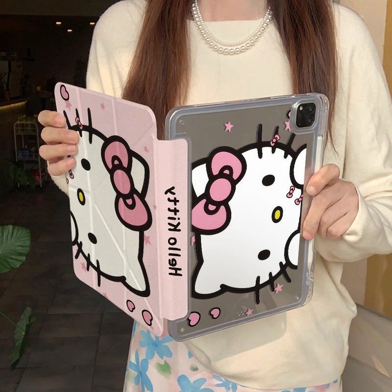 Star Big Head Kt Cat Ipad7/8/9 Generation Air6/5 Protective Case Pro 11inch A16 Tablet Mini7 Protective Case Star Big Head Kt Cat Ipad7/8/9 Generation Air6/5 Protective Case Pro 11inch A16 Tablet Mini7 Protective Case