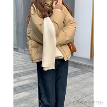 冬季棉衣女小个子2023羽绒棉服韩版宽松面包服加厚短款小棉袄外套