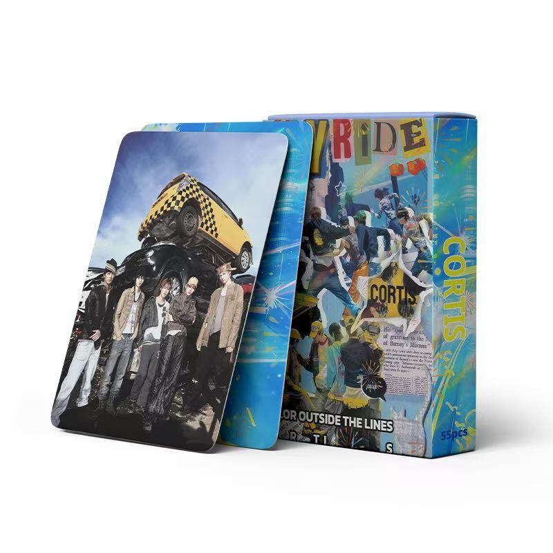 Cadena total, una gran cantidad de stock, 55 hojas de tinta BT SK IVE ATEEZ KPOP, estrellas coreanas alrededor de LOMO