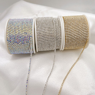 Nail jewelry chain rhinestone claw chain diy mobile phone shell wedding dress accessories nail patch decorative material