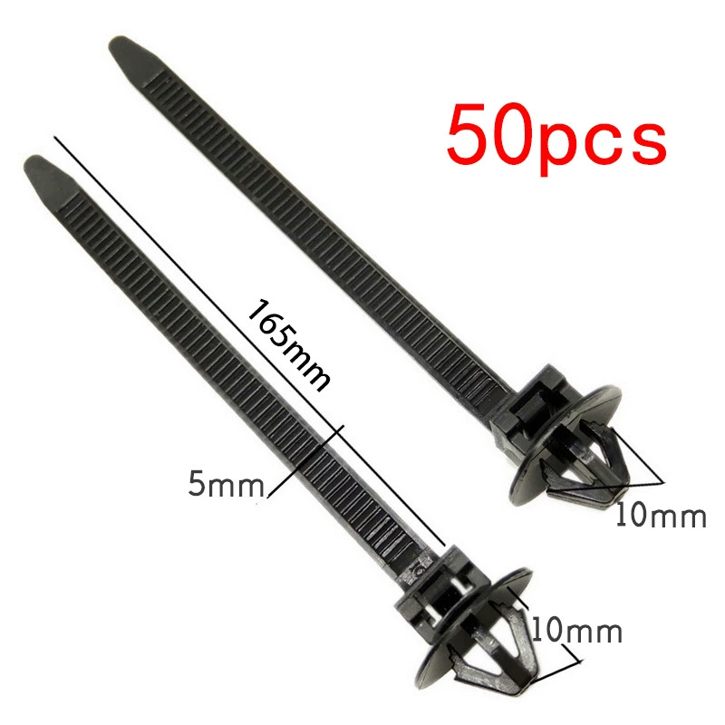 50pcs автомобиль нейлоновая стяжка Q26 автомобильная стяжка черный стяжка нейлоновая стяжка
