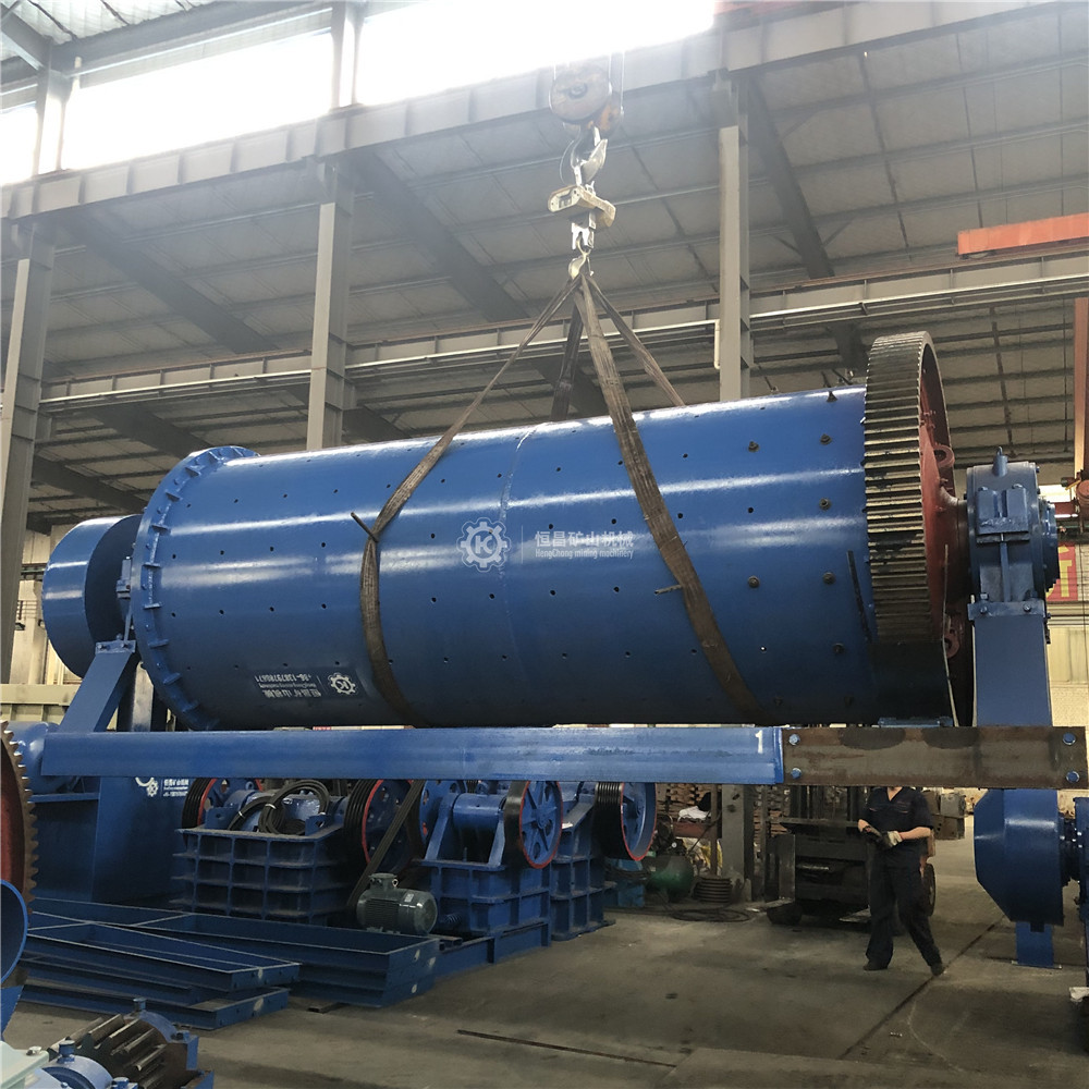 非洲刚果金专用节能格子型球磨机 铜渣矿渣处理量50吨高锰钢内衬