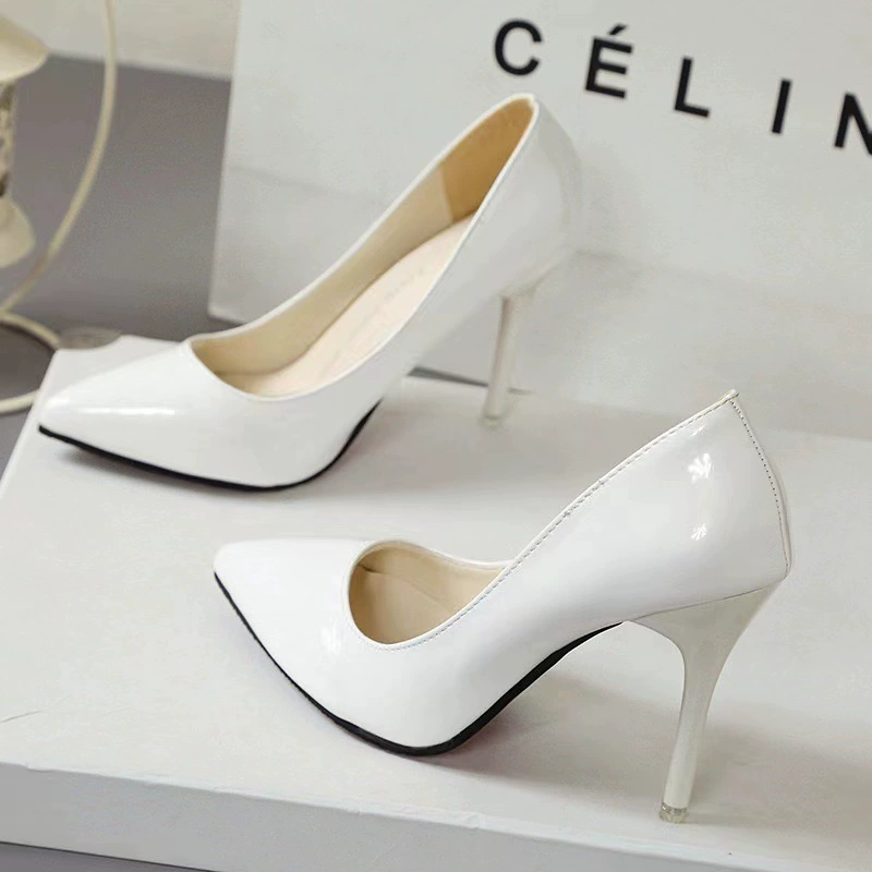 Туфли-лодочка на шпильке с pointed toe, европейский стиль, каблук 7 см и 10 см, размеры 34–44, многоцветные