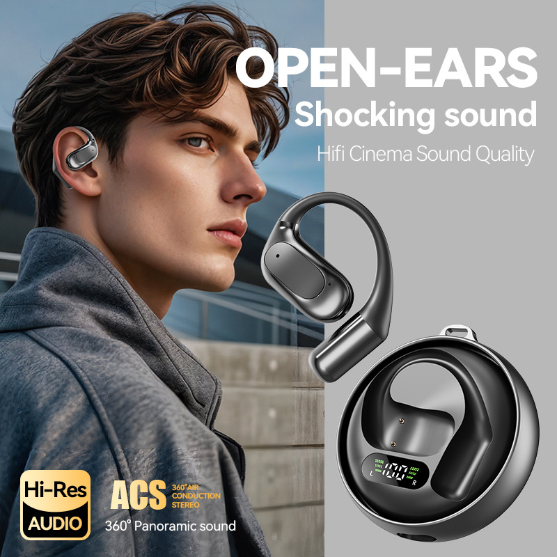 Nouveau modèle intra-auriculaire sport sans fil à haut rapport qualité-prix, réduction de bruit, longue autonomie, conception ouverte._voghion.com