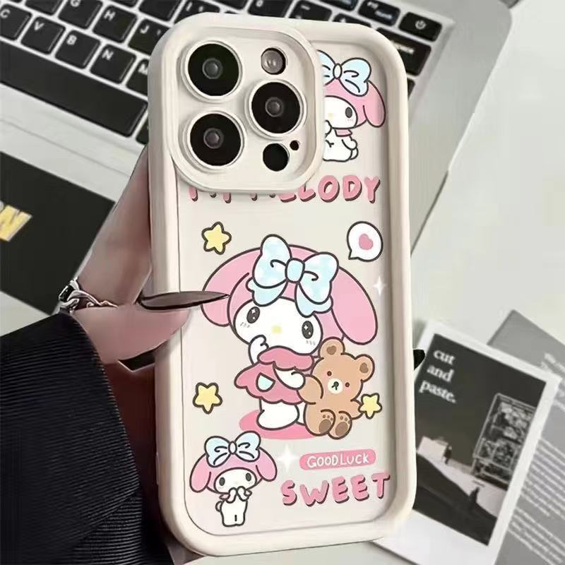 Japón y Corea del Sur lindo 15plus para 16promax Apple 11 funda para teléfono iphone14 dibujos animados 13 chicas 12