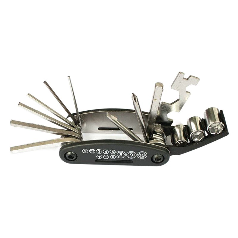 Инструмент для ремонта велосипедов 16 в 1 комбинированные велосипедные аксессуары горный многофункциональный внутренний и внешний шестигранный ключ с отверткой