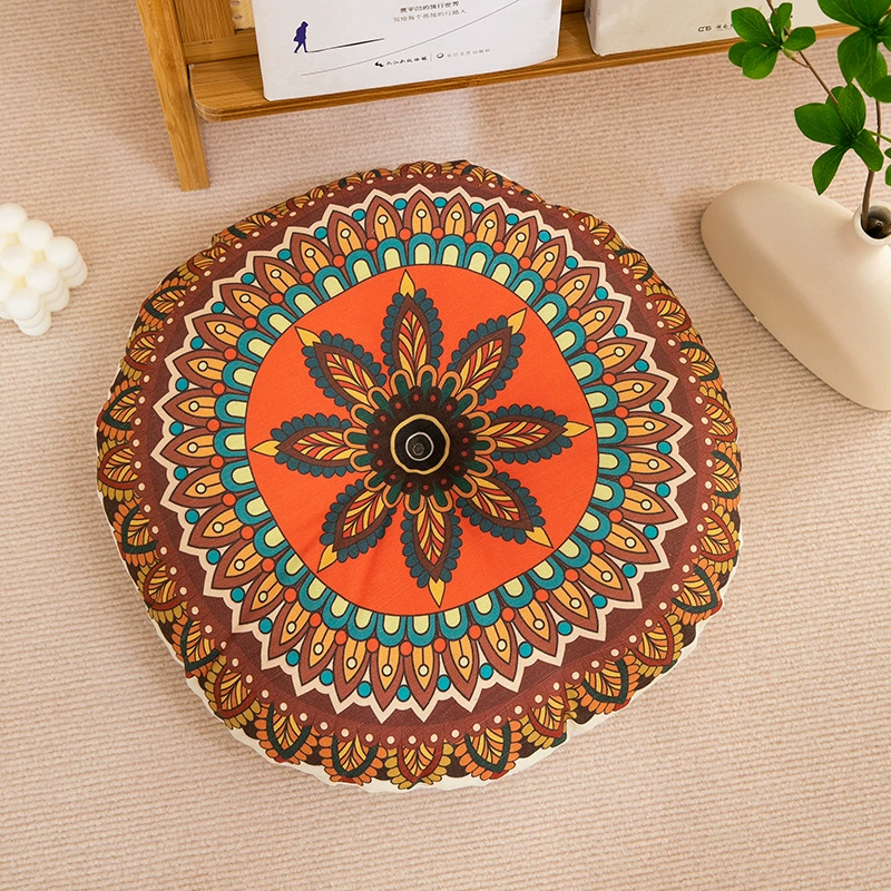 Breathable double-sided pillow, cotton and linen, boho style