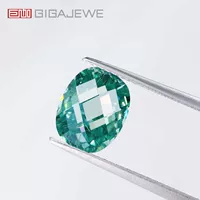 GIGAJEWE синий прямоугольный в форме подушки двусторонний бриллиант тутового дерева огранки розы различные спецификации Изготовление ювелирных изделий с голым камнем