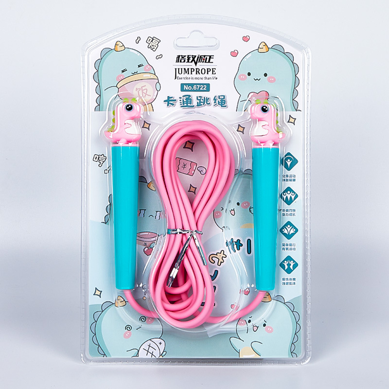 Estudiante examen físico examen saltar cuerda modelado creativo cabeza de goma suave cuerda de saltar dibujos animados cuerda de saltar niños entrenamiento saltar cuerda