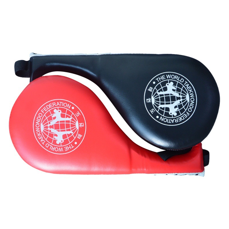 Fábrica al por mayor de taekwondo objetivo de pie de entrenamiento Sanda artes marciales kick entrenamiento pierna de pollo objetivo lucha doble hoja lateral kick Foot Target