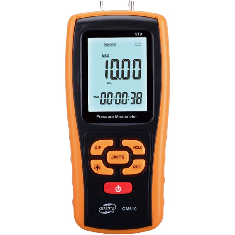 Стандартный интеллект GM510 Портативный цифровой манометр трубка микроманометр Дифференциальный Манометр дифференциальный манометр Дифференциальный манометр
