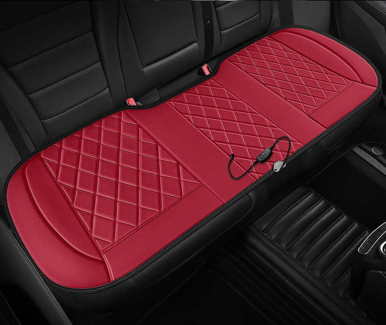Wholesale car heated seat cushions, winter car electric heating pads, 12V/24V seat cushions, winter double-seat warming pads