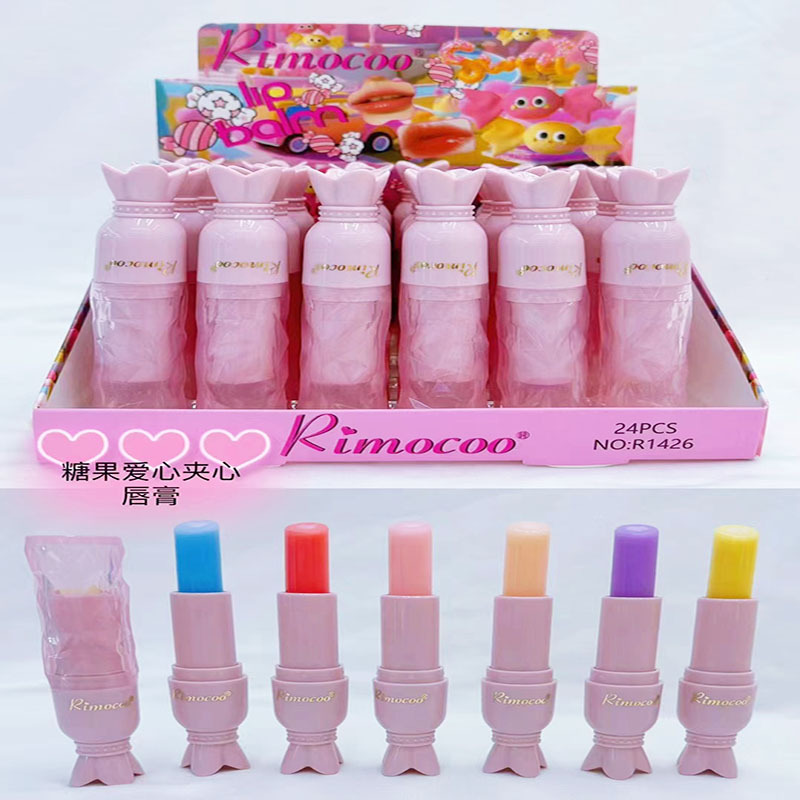 Nuevo comercio exterior transfronterizo amor sándwich color lipstick azúcar amor sándwich lipstick Yiwu maquillaje spot