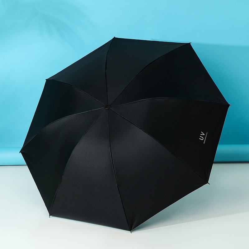 Fuente de fábrica sombrilla solar fortalecer sol y lluvia para mujeres plegables protector solar anti-ultravioleta engrosado paraguas