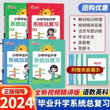2024版阳光同学小升初小学毕业升学系统总复习语文数学英语人教版