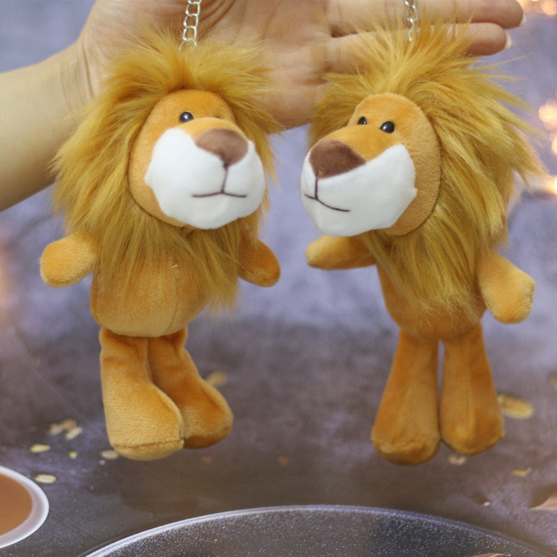 Cai Chengqian same style lion Cai Cai cartoon plush doll pendant bag doll toy keychain ornaments