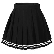 Women High Waist Pleated Skirt Mini Skirts Girl School