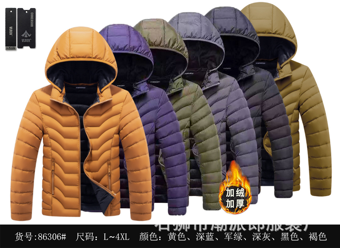 Comercio exterior transfronterizo ropa acolchada de algodón de ocio de invierno color de contraste insertado adolescente delgado costillas casuales chaqueta acolchada chaqueta de estudiante marea