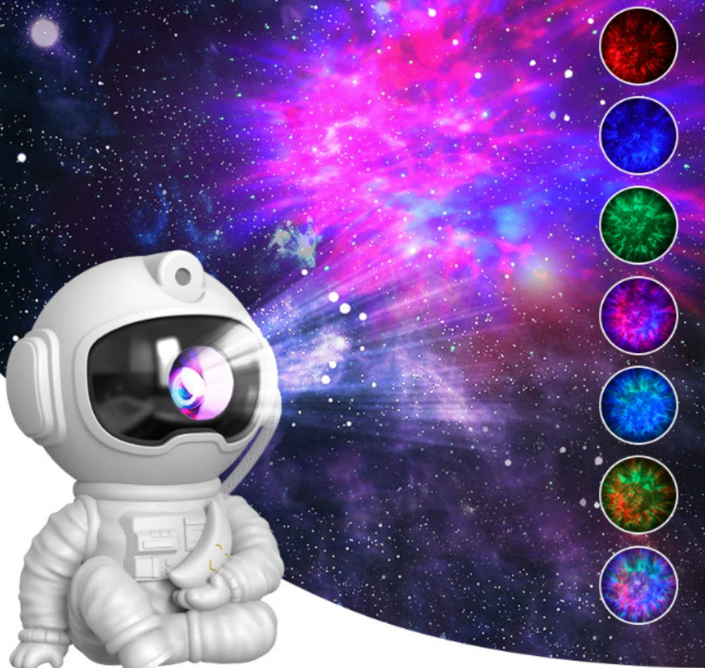 Lámpara nocturna Bluetooth con proyección lunar