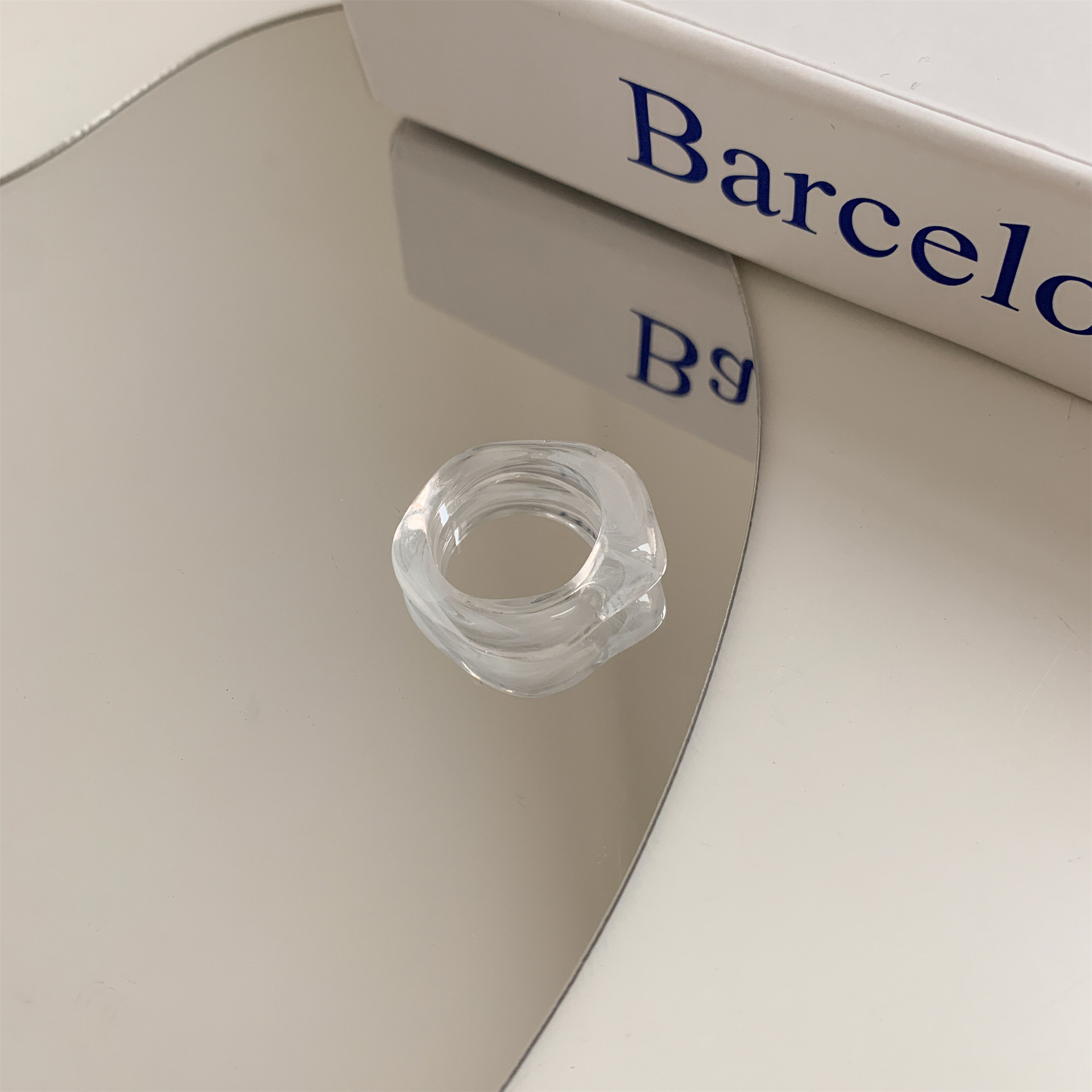 5g Weight Rings Classification 1 Piece Quantity Holiday, Daily Occasion Plastic, Resin Material Solid Color Pattern Women's Gender Enamel Design Simple Style, Classic Style Style Simple Style Classic Style Solid Color Plastic Resin Enamel Women's Rings 10