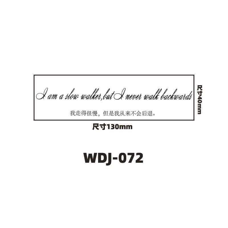 Jugo de hierbas pegatinas de tatuaje letras inglesas pegatinas de tatuaje de clavícula de la mano de espalda alta sensación impermeable a prueba de sudor semipermanente