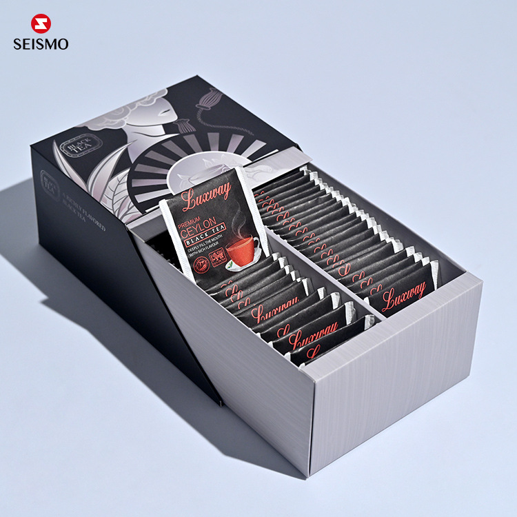 赛贸包装创意定礼品盒制茶叶包装盒抽拉式纸质节日茶礼茶具礼物