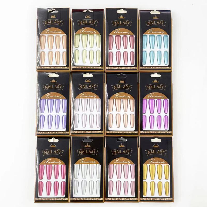 Advanced glossy fake nails wear nail nail piece ballet armor wear wholesale nail patch fake nail nail Advanced glossy fake nails wear nail nail piece ballet armor wear wholesale nail patch fake nail nail