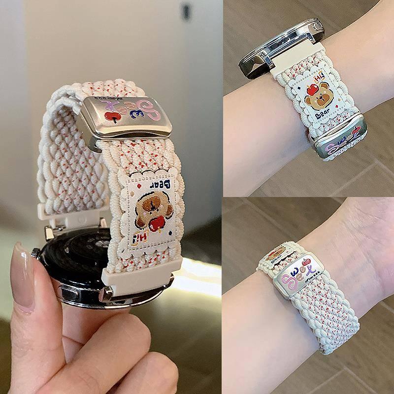 Apple Bear Is Suitable for Xiaomi Watch Color/Color2 Woven Watchs4/S3/S1/S2 New Model 41mm