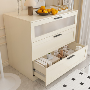 Steel Chest of Drawers French Iron Storage Cabinet Modern Minimalist Living Room Bedroom Storage Cabinet Drawer Cabinet Bedside Cabinet