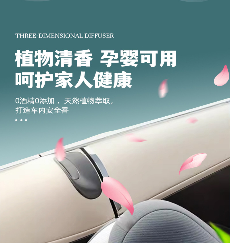 Car Aromatherapy Balm, Hidden Long-Lasting Fragrance, Odor Removal, Large-Capacity Seat-Type Fragrance Brick, Three-Dimensional Plant Balm