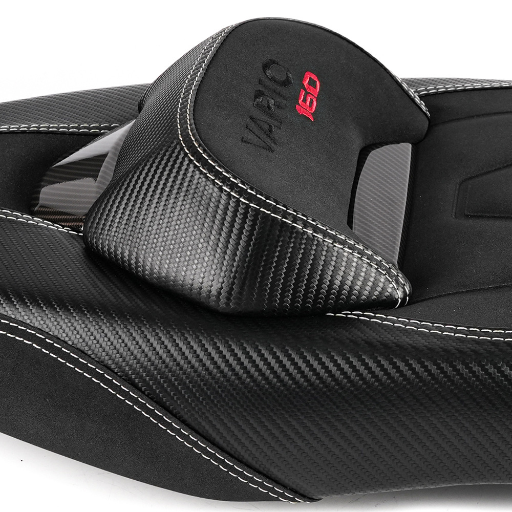Suitable for Honda Vario160 Modified Motorcycle Seat Cushion Pu Leather Waterproof Anti-Slip Mat Click160 Seat Cover